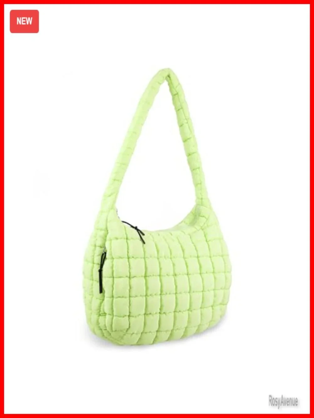 Quilted Puffer Tote Bag Crossbody Shoulder Bag Lightweight Nylon Hobo Bag Large
